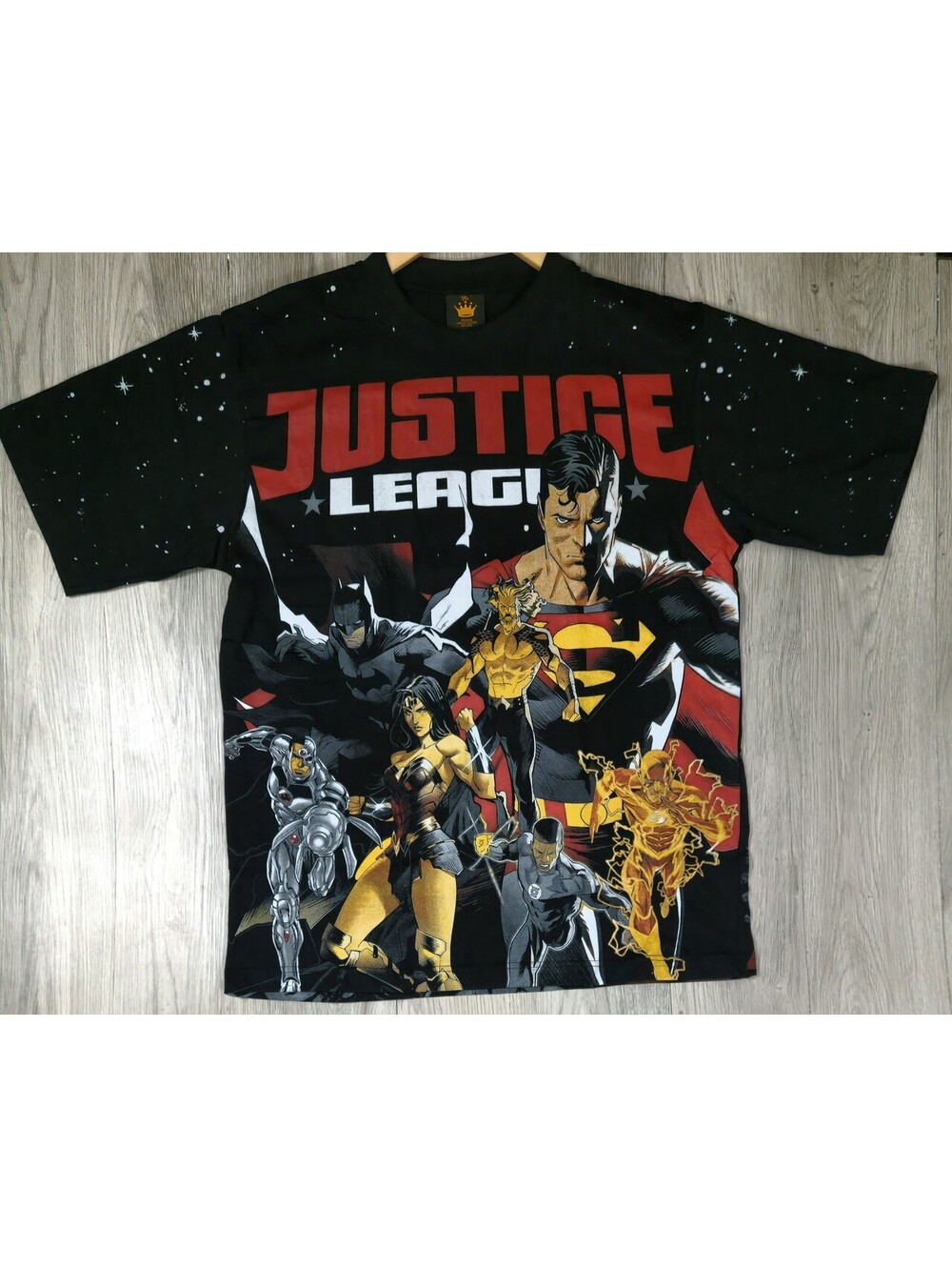 Justice League DC Comics AOP Batman Superman Flash Cyborg XL